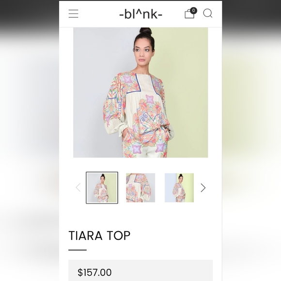 bl^nk London Tiara Bohemian Top - Picture 10 of 10